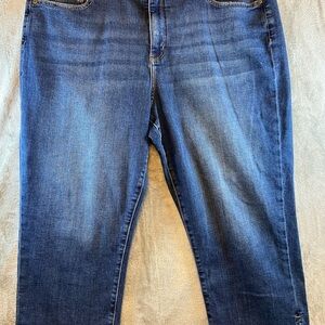 St. Johns Bay - Classic Blue Denim Jeans Capris - size 18